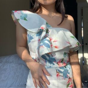 Floral asos jumpsuit